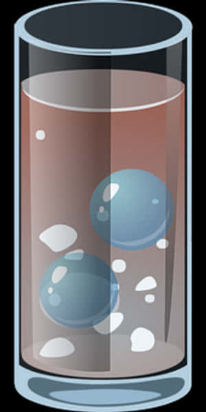 Glassof Waterwith Ice Cubes Vector PNG
