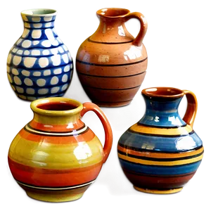 Glazed Pottery Artwork Png Eah57 PNG Image