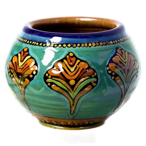 Glazed Pottery Artwork Png Rwx24 PNG Image