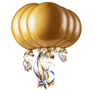 Gleaming Gold Balloon Png 06212024 PNG Image