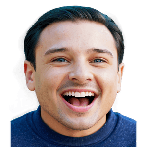 Gleeful Face Cartoon PNG ojm58 PNG