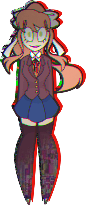 Zinaspersonalblog Monika Doki Doki Literature Club - Cartoon, HD Png Download PNG image with transparent background