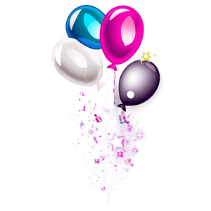 Glitter Balloons PNG aic4 PNG image with transparent background
