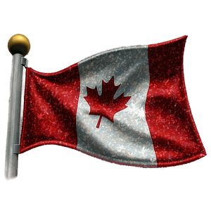 Glitter Canada Flag Sparkle PNG bio PNG image with transparent background