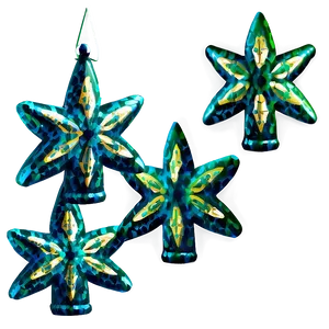 Glitter Christmas Tree Star Png Kue85 PNG Image