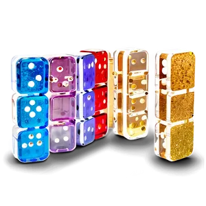 Glitter Filled Acrylic Dominoes Png 57 PNG Image