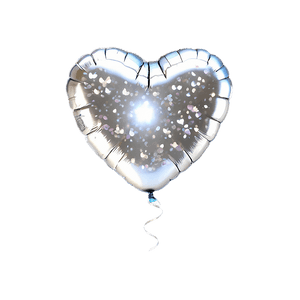 Glitter Heart Balloon PNG 06212024 PNG
