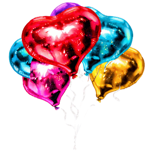 Glitter Heart Balloon PNG 06212024 PNG
