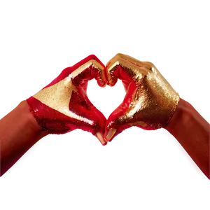 Glitter Heart Hands Png Xky PNG Image