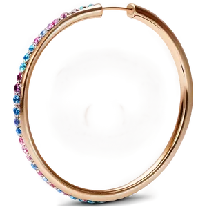 Glitter Hoop Earring Png 32 PNG Image