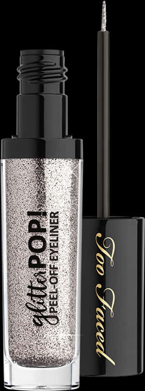 Glitter Peel Off Eyeliner Product PNG image with transparent background