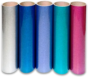 Glitter Vinyl Rolls Colorful Collection PNG Image