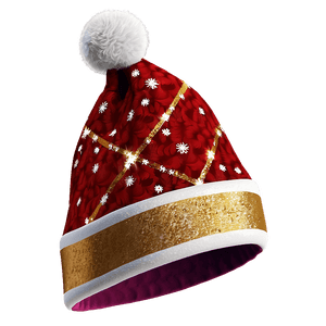 Glittering Christmas Hat PNG flv PNG