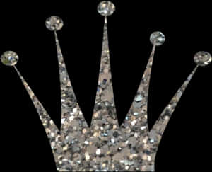 Glittering Crown Graphic PNG image with transparent background