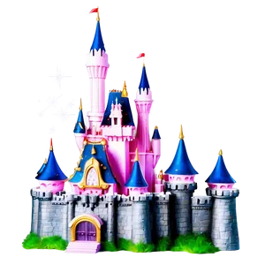 Glittering Disney Castle Png 05242024 PNG Image