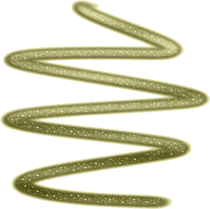 Glittering Gold Neon Spiral PNG Image