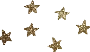 Glittering Gold Starson Black Background.jpg PNG Image