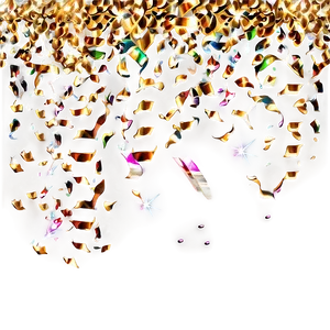 Glittering Golden Confetti Png Ibr PNG Image