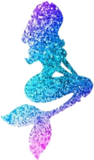 Glittering Mermaid Tail PNG Image