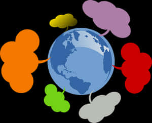 Global Communication Network PNG image with transparent background