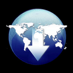 Global Download Icon PNG image with transparent background