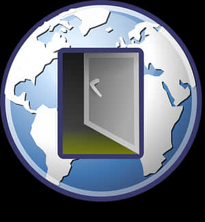 Global Exit Icon PNG image with transparent background