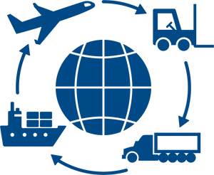 Global Logistics Network Graphic PNG Image