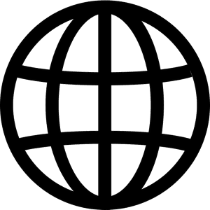 Global Network Icon PNG image with transparent background