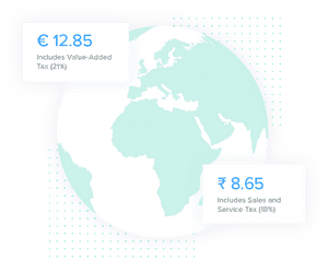 Globe With Examples Of Tax Rates - Globe, HD Png Download PNG image with transparent background