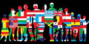 Global  Unity  Silhouette PNG image with transparent background