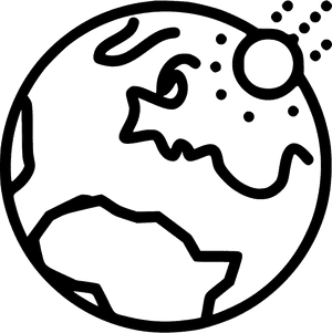 Meteorite Impact - Global Temperature Rise Icon, HD Png Download PNG image with transparent background