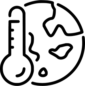 Global Warming Icon PNG image with transparent background