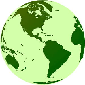 Globe, Earth, Green, World, World Map, International - Clipart Globe, HD Png Download PNG image with transparent background