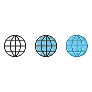 Globe Icons Progression PNG Image