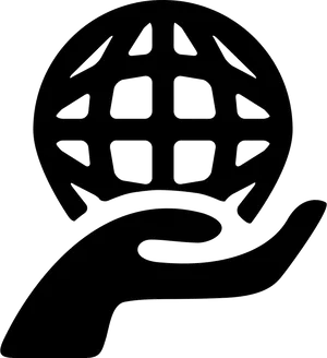 Globeon Hand Icon PNG Image