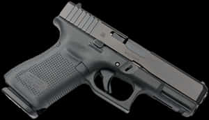 Glock Pistolon Black Background PNG image with transparent background