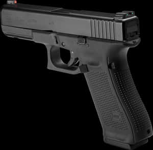 Glock17 Gen5 Side View PNG image with transparent background