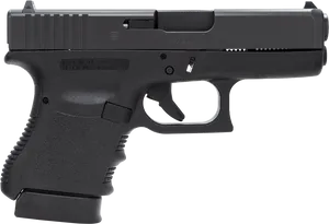 Glock19 Gen4 Side View PNG Image