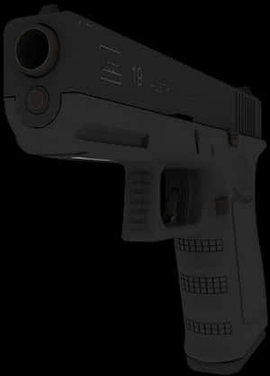 Glock19 Semi Automatic Pistol PNG image with transparent background