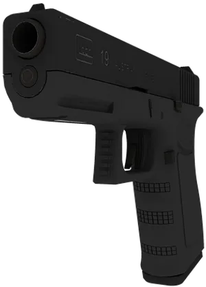 Glock19 Semi Automatic Pistol PNG Image