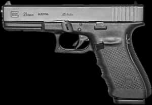 Glock21 Gen4 Side View PNG image with transparent background