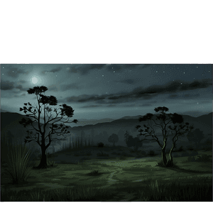 Gloomy Night Landscape PNG 06242024 PNG