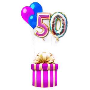 Glorious 50th Birthday Event Png 06272024 PNG Image