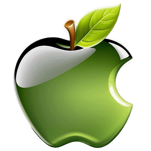 Glossy Apple Logo Version PNG nup85 PNG with transparent background