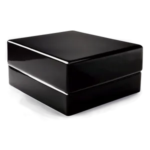 Glossy Black Box Png Mpu PNG Image