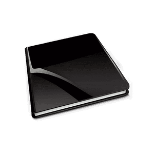 Glossy Black Folder Illustration PNG 34 PNG
