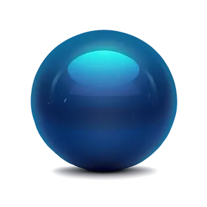 Glossy Blue Ball Png Edx47 PNG Image