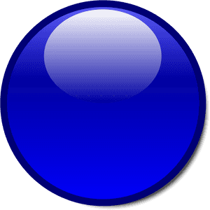 Glossy Blue Button Graphic PNG image with transparent background