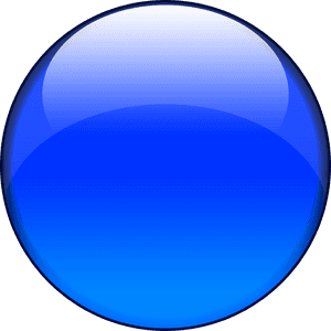 Glossy Blue Sphere Graphic PNG image with transparent background