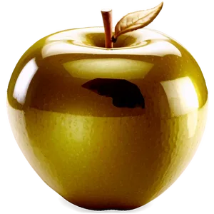 Glossy Golden Apple Png Hrc42 PNG Image